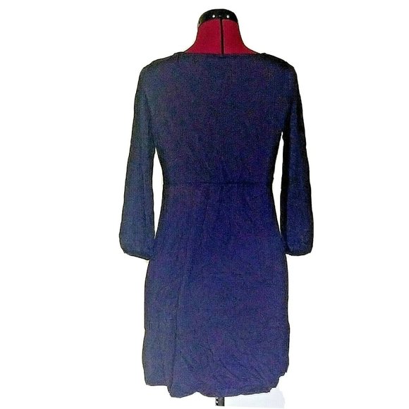 Boden Womens Lucie Tunic Size 8 Petite  Blue  3/4 Sleeve - Picture 2 of 6